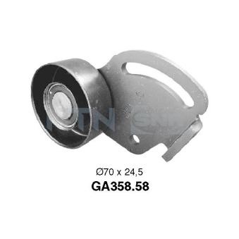 Poulie-tendeur, courroie trapézoïdale à nervures SNR OEM 575132