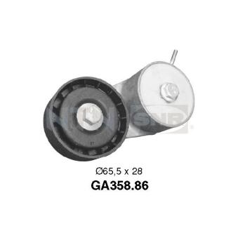 Poulie-tendeur, courroie trapézoïdale à nervures SNR OEM 55193330