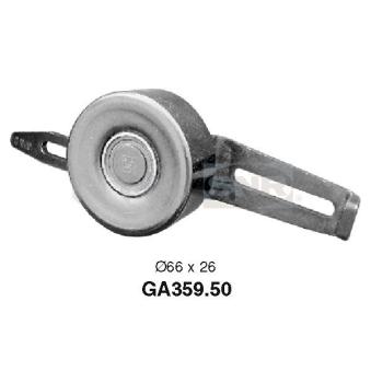 Poulie-tendeur, courroie trapézoïdale à nervures SNR OEM 96112418