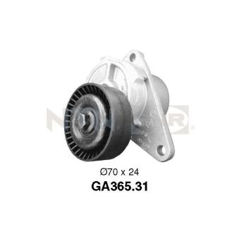 Poulie-tendeur, courroie trapézoïdale à nervures SNR GA365.31 pour VOLKSWAGEN GOLF 2.0 - 180cv