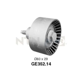 Poulie renvoi/transmission, courroie de distribution SNR GE352.14 pour MAZDA TRIBUTE 2.0 - 124cv