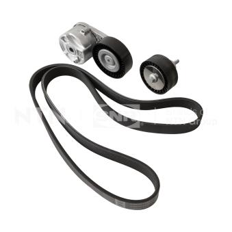 Jeu de courroies trapézoïdales à nervures SNR KA852.25 pour FORD TRANSIT 2.0 TDCi - 130cv