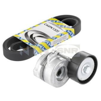 Jeu de courroies trapézoïdales à nervures SNR KA853.01 pour OPEL COMBO 1.3 CDTI 16V - 75cv