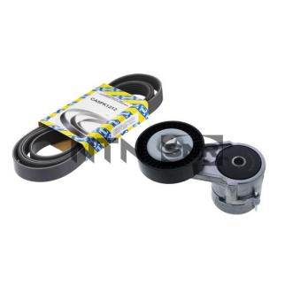 Jeu de courroies trapézoïdales à nervures SNR KA853.05 pour OPEL COMBO 1.6 16V - 94cv