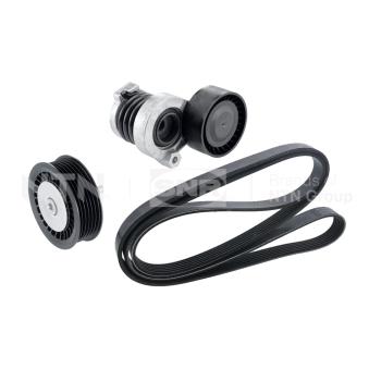 Jeu de courroies trapézoïdales à nervures SNR KA855.63 pour BMW Série 3 1.5 dCi 95 - 95cv