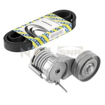 Jeu de courroies trapézoïdales à nervures SNR KA857.04 pour VOLKSWAGEN BORA 1.6 FSI - 110cv