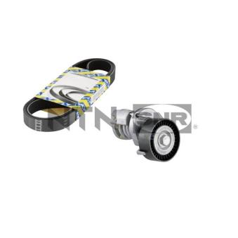 Jeu de courroies trapézoïdales à nervures SNR KA857.15 pour VOLKSWAGEN GOLF 1.4 - 80cv