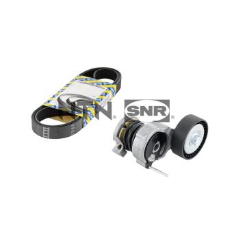 Jeu de courroies trapézoïdales à nervures SNR KA857.26 pour SKODA FABIA 1.2 - 70cv