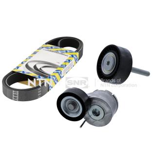 Jeu de courroies trapézoïdales à nervures SNR KA858.11 pour OPEL COMBO 1.3 CDTI - 90cv