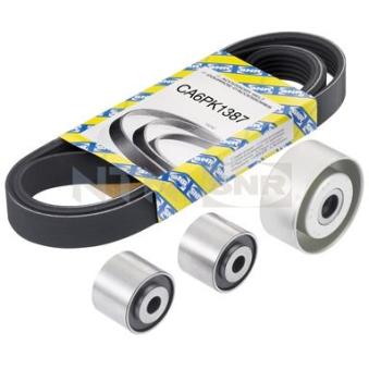 Jeu de courroies trapézoïdales à nervures SNR KA859.01 pour PEUGEOT PARTNER 1.9 D - 69ch