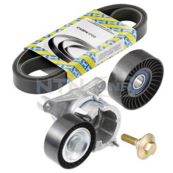 Jeu de courroies trapézoïdales à nervures SNR KA859.11 pour CITROEN C5 1.8 16V - 115cv