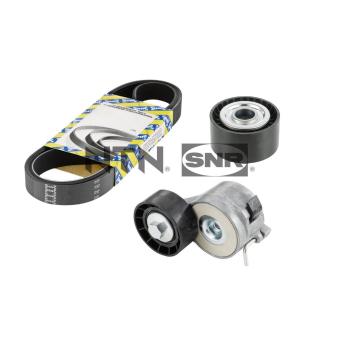 Jeu de courroies trapézoïdales à nervures SNR KA859.41 pour AUDI A6 1.4 HDI - 68cv