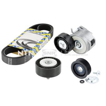 Jeu de courroies trapézoïdales à nervures SNR KA860.00 pour FIAT BRAVO 1.6 D Multijet - 105cv