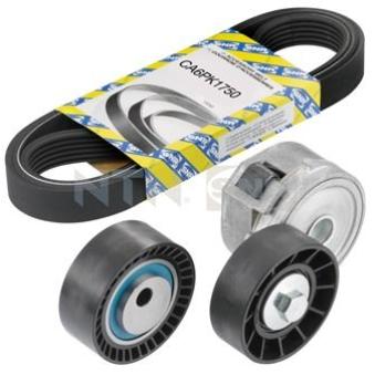 Jeu de courroies trapézoïdales à nervures SNR KA866.02 pour CITROEN JUMPY 2.0 HDI 110 - 109cv