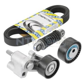 Jeu de courroies trapézoïdales à nervures SNR KA866.11 pour PEUGEOT PARTNER 1.9 D - 69ch