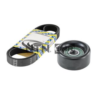 Jeu de courroies trapézoïdales à nervures SNR KA884.01 pour HYUNDAI I20 1.4 - 101cv