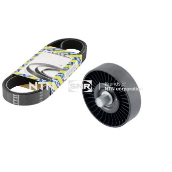 Jeu de courroies trapézoïdales à nervures SNR KA884.02 pour HYUNDAI I20 1.4 - 101cv