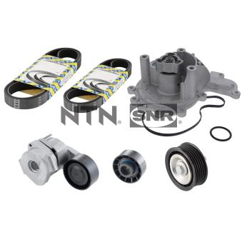 Pompe à eau+Jeu de courroie trapézoïdale à nervures SNR KAP859.440 pour FORD TRANSIT 2.2 TDCi - 130cv