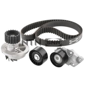 Pompe à eau + kit de courroie de distribution SNR KDP453.130 pour CHEVROLET REZZO 1.6 - 107cv