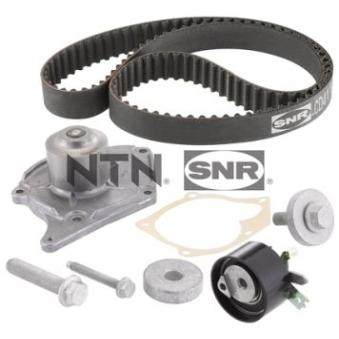 Pompe à eau + kit de courroie de distribution SNR KDP455.581 pour VOLKSWAGEN PASSAT 1.5 DCI - 103cv