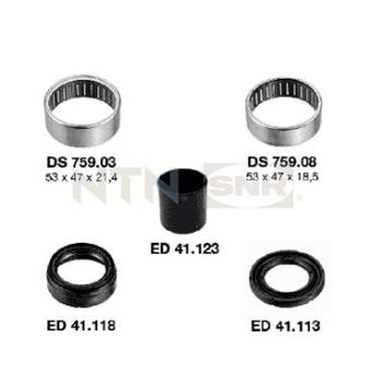 Suspension, corps de l'essieu SNR KS559.07 pour PEUGEOT 106 1,0 - 45cv