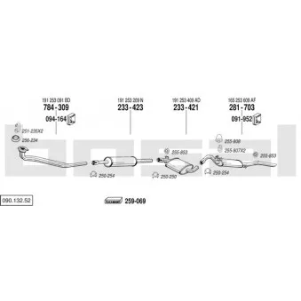 Echappement BOSAL 090.132.52