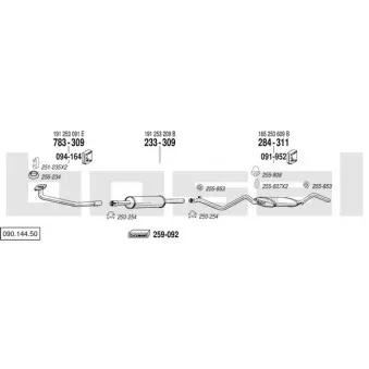 Echappement BOSAL 090.144.50