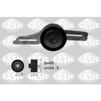 Tendeur de courroie, courroie trapézoïdale à nervures SASIC OEM 6453S4