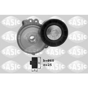 Tendeur de courroie, courroie trapézoïdale à nervures SASIC OEM 1613840080