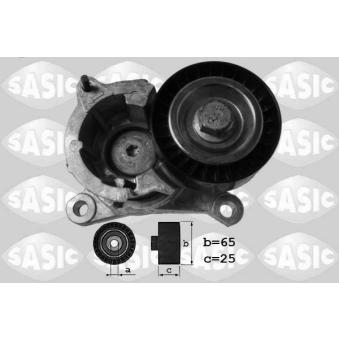 Tendeur de courroie, courroie trapézoïdale à nervures SASIC OEM 9636207480