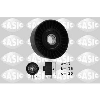 Poulie renvoi/transmission, courroie trapézoïdale à nervures SASIC OEM 9636640580