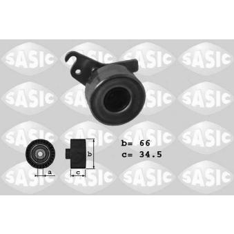 Tendeur de courroie, courroie trapézoïdale à nervures SASIC 1620047