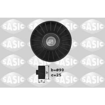 Poulie renvoi/transmission, courroie trapézoïdale à nervures SASIC 1620049