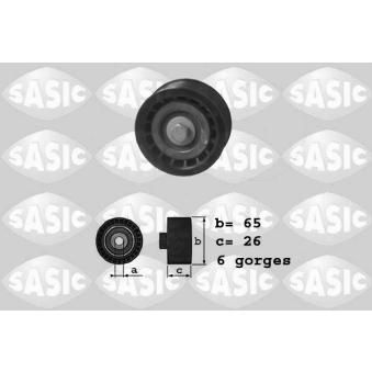 Poulie renvoi/transmission, courroie trapézoïdale à nervures SASIC OEM 6C1Q19A216AB
