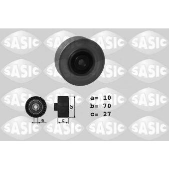 Poulie renvoi/transmission, courroie trapézoïdale à nervures SASIC OEM 575151