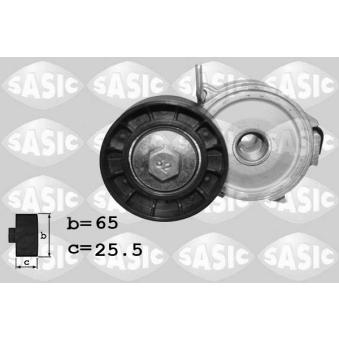 Tendeur de courroie, courroie trapézoïdale à nervures SASIC 1620085