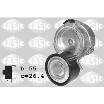 Tendeur de courroie, courroie trapézoïdale à nervures SASIC OEM 9675874680