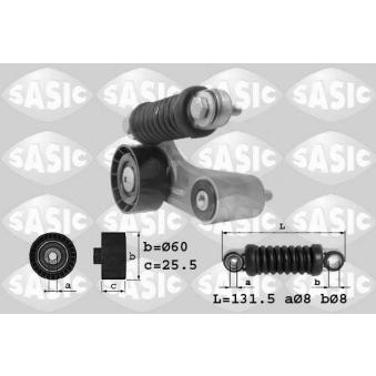 Tendeur de courroie, courroie trapézoïdale à nervures SASIC OEM 30852898