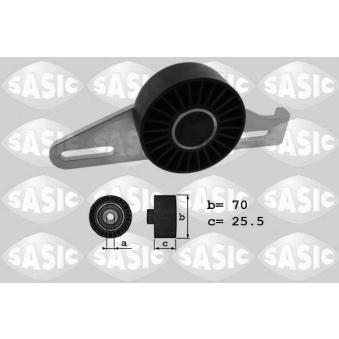 Tendeur de courroie, courroie trapézoïdale à nervures SASIC OEM 8200849831