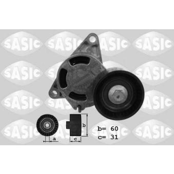 Tendeur de courroie, courroie trapézoïdale à nervures SASIC OEM 8200004341