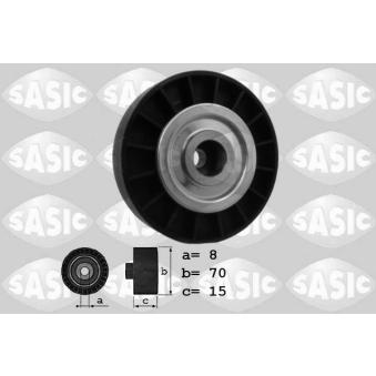 Poulie renvoi/transmission, courroie trapézoïdale à nervures SASIC OEM 7700274218
