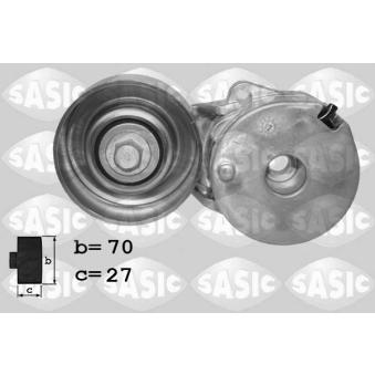 Tendeur de courroie, courroie trapézoïdale à nervures SASIC OEM 11955JD21A