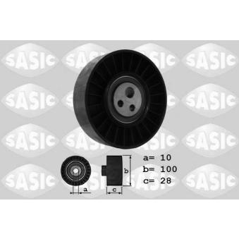Poulie renvoi/transmission, courroie trapézoïdale à nervures SASIC OEM 60814102