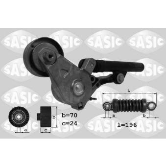 Tendeur de courroie, courroie trapézoïdale à nervures SASIC OEM 038903315C