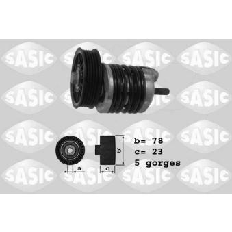 Tendeur de courroie, courroie trapézoïdale à nervures SASIC OEM 028903315M