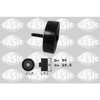 Poulie renvoi/transmission, courroie trapézoïdale à nervures SASIC OEM 1079393