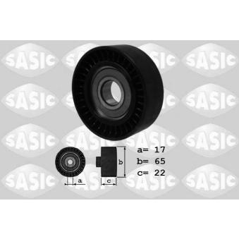 Poulie renvoi/transmission, courroie trapézoïdale à nervures SASIC OEM 6402020419