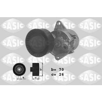 Tendeur de courroie, courroie trapézoïdale à nervures SASIC OEM 6112000370