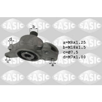 Poulie renvoi/transmission, courroie trapézoïdale à nervures SASIC OEM A6012001773