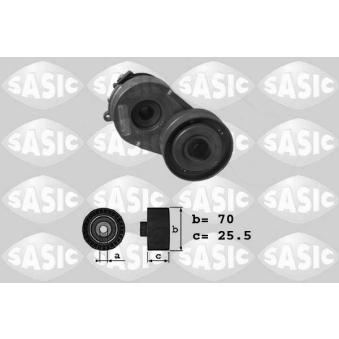 Tendeur de courroie, courroie trapézoïdale à nervures SASIC 1626150